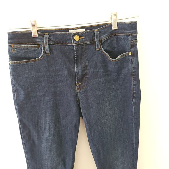 Frame Le High Skinny Jeans High Rise Dublin Wash Stretch Women 31 - Picture 4 of 13